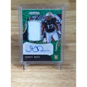 Gabriel Davis 2020 Panini Prizm Green Scope Refractor Rookie Patch Auto RPA /49